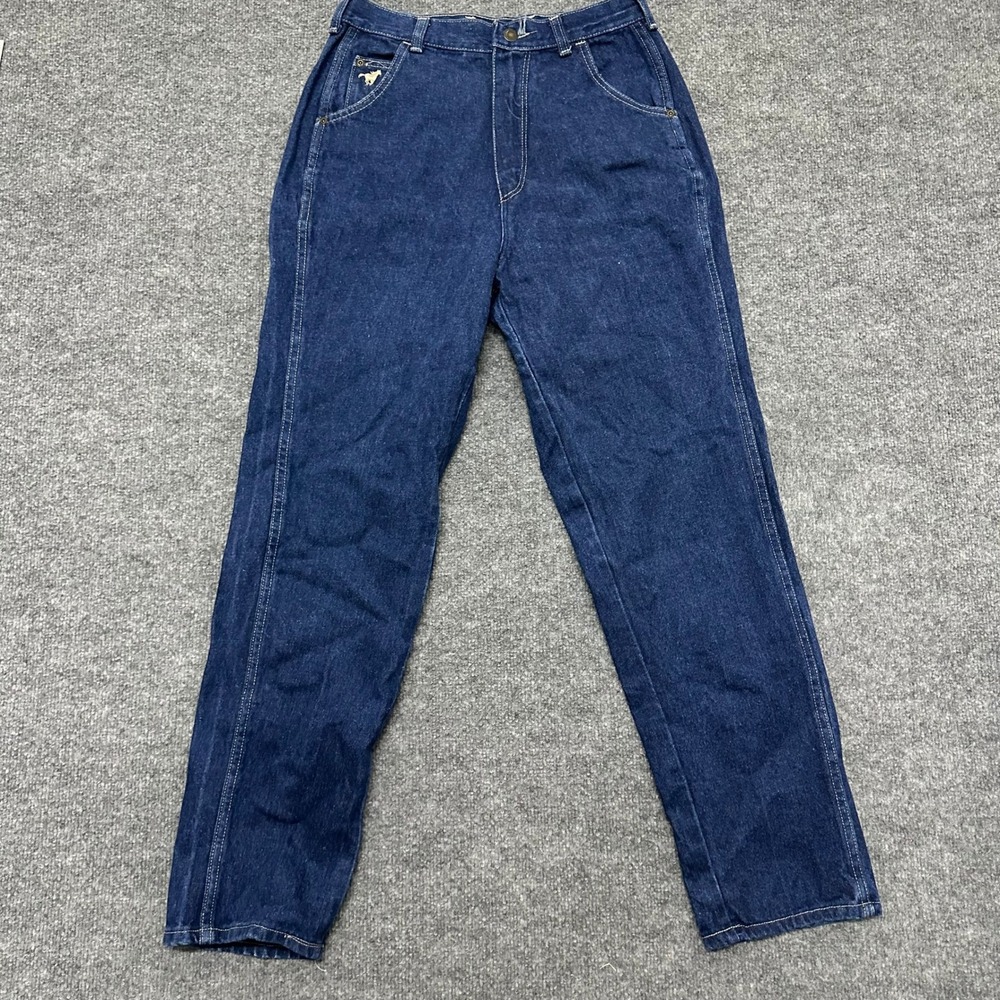 Mustang Jeans Denim Pants Womens Size 26 Blue High Waisted Straight Leg Vintage